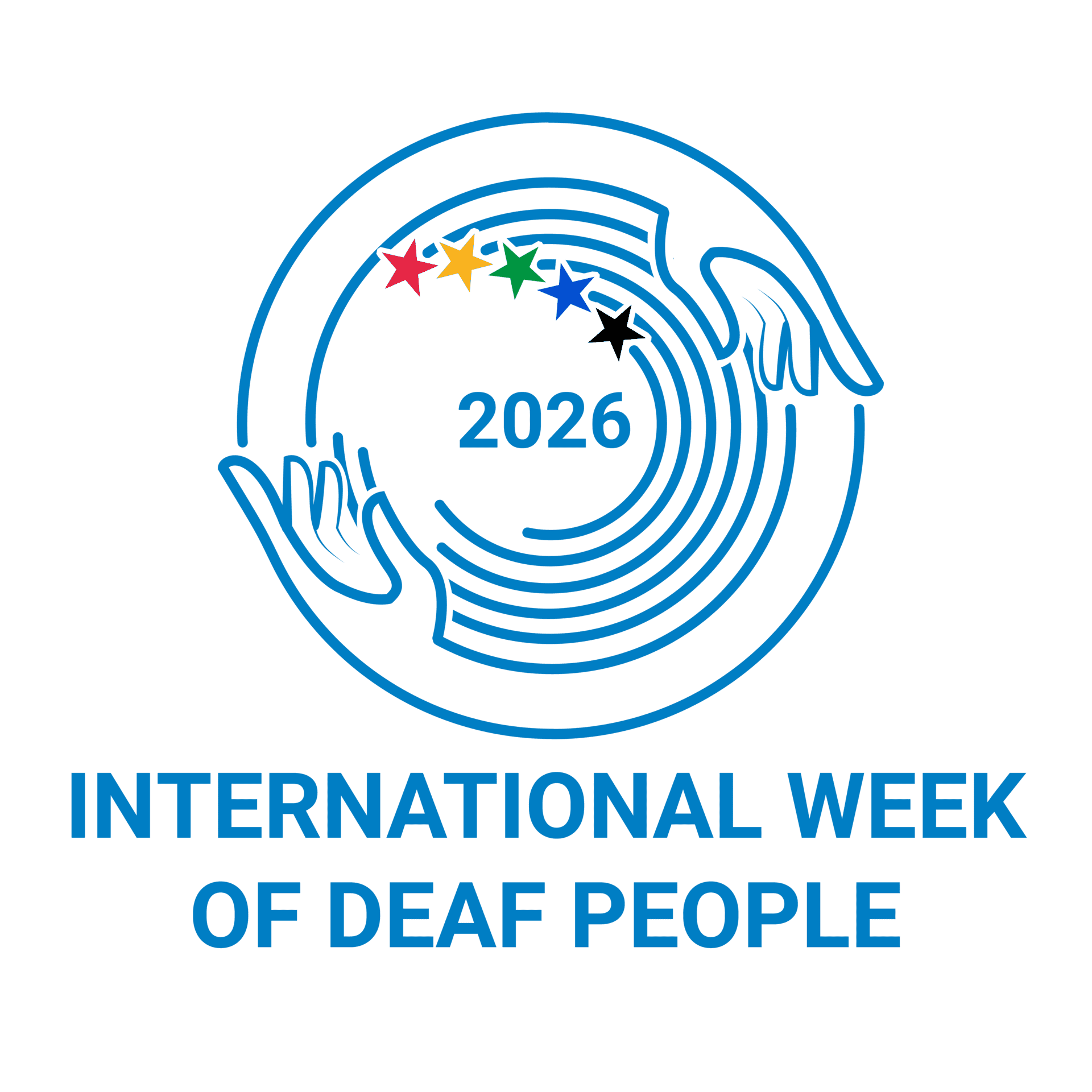International Week of Deaf People 2026 logo