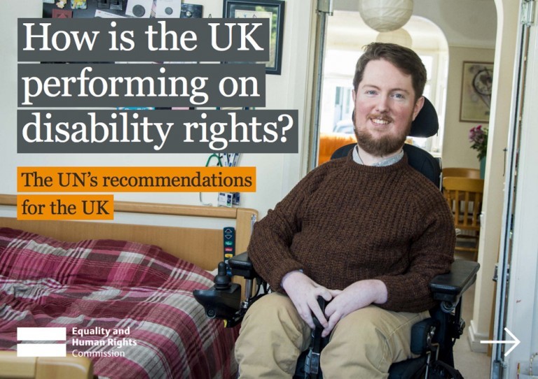 How well is the UK performing on disability rights?