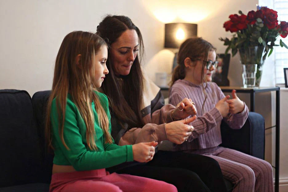 Family Signing at Home